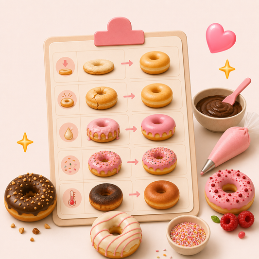 Donut Mistakes & Quick Fix Cheat Sheets